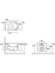 ������ ��������� Kerasan Nolita 531481 550�350�350 ������������, ��� �������, ���� (Nocciola matt)