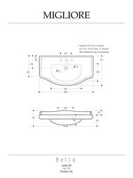 �������� ��������� Migliore BELLA 100 20600  (1015�542) � ���������� ��� ���������