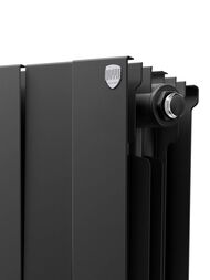 Радиатор биметалл, 20 секций ROYAL THERMO PianoForte 200 Noir Sable VR80 нижнее правое подключение — изображение 2