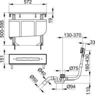 ���������� ����� Keuco ��� ��������� �� ���� ����� �� 3 ��������� 51130 000075