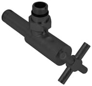 Вентиль угловой крест СУНЕРЖА черный матовый, 1/2"Нх1/2"Н, 31-1408-1212