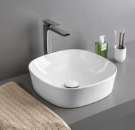 Раковина накладная ArtCeram Ghost 20х420х125 без перелива, без отв. под смесит., белая GHL001 01 00