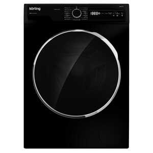 Стиральная машина Korting KWM 42LS1267 N (597х845х416) с паром, 6 кг, 1200 об/мин, 15 прогр., черна