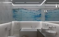 Смеситель для раковины CISAL Xion встраиваемый, излив 25см, нерж.сталь XI002511D1