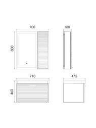 ����� � ��������� COMFORTY ������-70� (710�460�475) ���������, ����� ������� 00-00019565