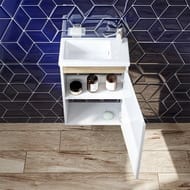 Тумба под раковину AM.PM X-Joy (450х620х250) подвесная, 1 дверца, белый глянец M85AFHX0451WG