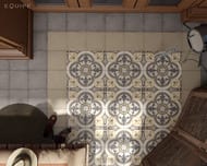 Керамогранитная плитка EQUIPE ART NOUVEAU Grey (200х200) серая, 24395 (кв.м.)