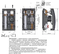 Уценка! Насосная группа без насоса Meibes Поколение 8, 1", без смесителя, ME 66811 EA RU