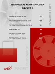 ���������� ERA PROFIT D100 ��������� 107 �3/�, 35 ��, ������, �����, PROFIT 4