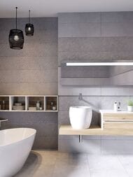 ������ ��������� Gracia Ceramica Aneta grey light wall 01 (300�900) ������-����� (��.�.)