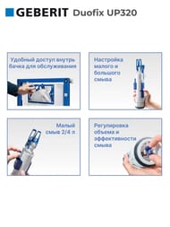 GEBERIT Duofix UP320 ����������� ��� ���������� �������, ����������� ���.(������ 112��) 111.300.00.5