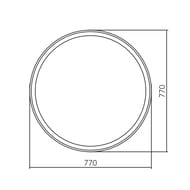 ������� Silver Mirrors �����-�� (770�770) LED-���������, ������, ������, 3 ����� ����� LED-00002696