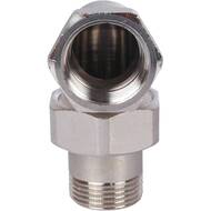 Американка STOUT 3/4"ВН, угловая, никель, уплотнение под гайкой o-ring кольцо, SFT-0057-000034
