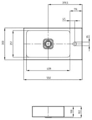 �������� ��������� Kaldewei CONO 3074 (550�300�100) � ���������� ��� ���������, ������ �������