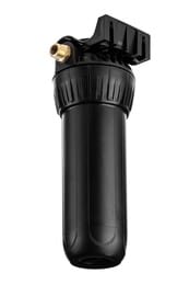 Корпус ГЕЙЗЕР SL10 1/2" для горячей и холодной воды, черный пластик, латунные ниппели,   50541 — изображение 3