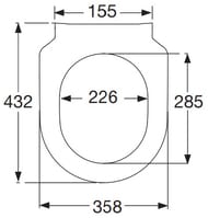 Сиденье для унитаза Villeroy & Boch Subway SLIMSEAT 9M65S101 тонкое, с микролифтом