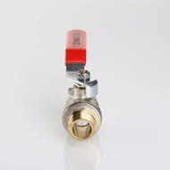 Кран шаровый 1/2"ВН VALTEC BASE красная ручка VT.215.N.04