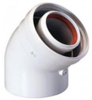 Коаксиальный отвод 45° для моделей MAIN и ECO3 Compact BAXI KHG 714102310
