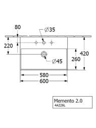  Villeroy & Boch Memento 2.0 4A226LR7 (600420135)  , 