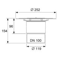 Трап TECEdrainpoint DN 100 выход вниз 3607600