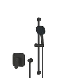 Душевая система Grohe Cubeo д/душа, без встр. части, штанга 470-620, руч. душ, чер. мат. 1053352430 — изображение 3