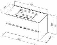 ����� ��� ���������� Aquanet ������ New 900�513�457 ���������, 2 �����, �������� 303919