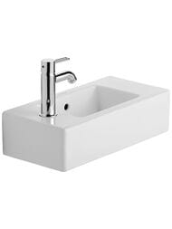 Рукомойник DURAVIT VERO 500х250х150 отверстие под смеситель слева, перелив 0703500009 — миниатюра 1
