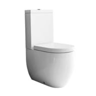Чаша унитаза-компакта Kerasan Flo 311701 600х360х870 гор.выпуск, крепеж, без сиденья, белый
