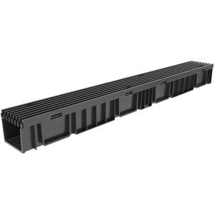 Лоток пластиковый DN 100 Gidrolica Light с решеткой пластиковой (1000х116х96) (комплект) арт.0807
