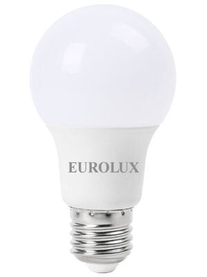 Лампа светодиодная Eurolux LL-E-A60-7W-230-4K-E27 Е27, 7Вт, нейтральный свет, груша, 76/2/12