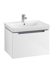 Тумба под умывальник Villeroy & Boch Subway 2.0 (637х454х420) подвесная, 1 ящик, бел глянец A68800DH — миниатюра 1