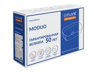 Раковина Cersanit MODUO 55 LEAF (565х365х150) на столешницу, белая 63571 — изображение 2