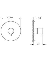 ������������ ������� �������� VitrA Root Round A49307EXP � ����������� ���� ������