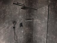 Полка RAVAK SLIM C 290х290 угловая, черный/хром X07P576