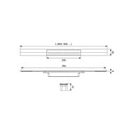 ������� ��� ���� TECEdrainprofile, 1000 ��, ������� ������ ������������, 671013