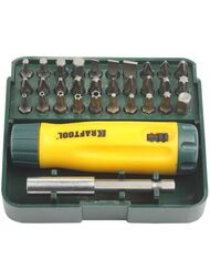 Отвертка реверсивная KRAFTOOL Mini-Box-32 с  насадками 32 шт  26142-H32 — миниатюра 1