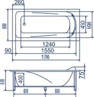 ����� ������������� BACH �������� 180�80 ������� 4"�", �����+����������+�������, ������