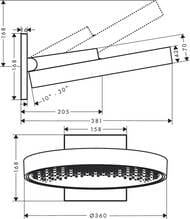   Hansgrohe Rainfinity 360 1jet   ,   26230670