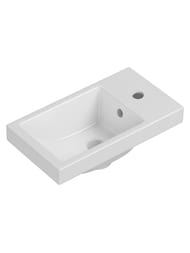 Раковина Cersanit COMO 40 (400х220х145) с одним отверстием, белая UM-COM40/1