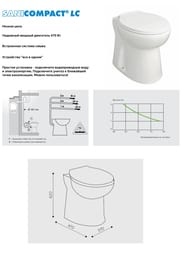 Насос SFA SANICOMPACT LC 370х420х470 встроенный в унитаз