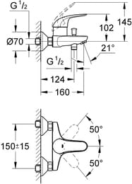 Grohe EuroEco 32743000  /, ,  