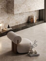 Керамогранитная плитка Vitra Marblesystem Перла Кремовый Лаппатто(600х1200)бежевый K948090LPR(кв.м.) — изображение 2