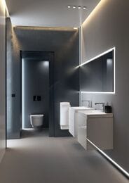 Унитаз-биде GEBERIT AquaClean MeraComfort подвесной, белый+хром арт. 146.214.21.1