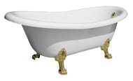 Ванна MIGLIORE MILADY 185x82 на лапах "LEONE" LUX, слив-перелив бронза 26242
