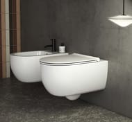 Унитаз подвесной Globo Mode MES02BI 530х340х330 безободковый. крепеления в комплекте, белый