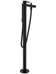 Смеситель Hansgrohe Finoris 76445670 для ванны, однорычажный, напольный, матовый черный — миниатюра 1