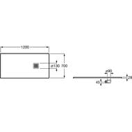 ������� ������ Roca TERRAN AP1014B02BC01100 1200�700�28 �������������, ��� �������, �����