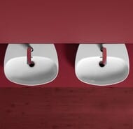 Раковина подвесная/накладная Simas VIGNONI (600х460х160) с отверстием, белая VI 10