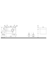 ����� ��� �������� ������ Duravit XSquare 810�560�478 ���������, 2 �����, ����� ������ XS417702222