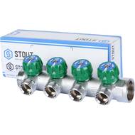 Коллектор регулирующий STOUT 1", 4 отвода 3/4"ЕК SMB-6850-013404